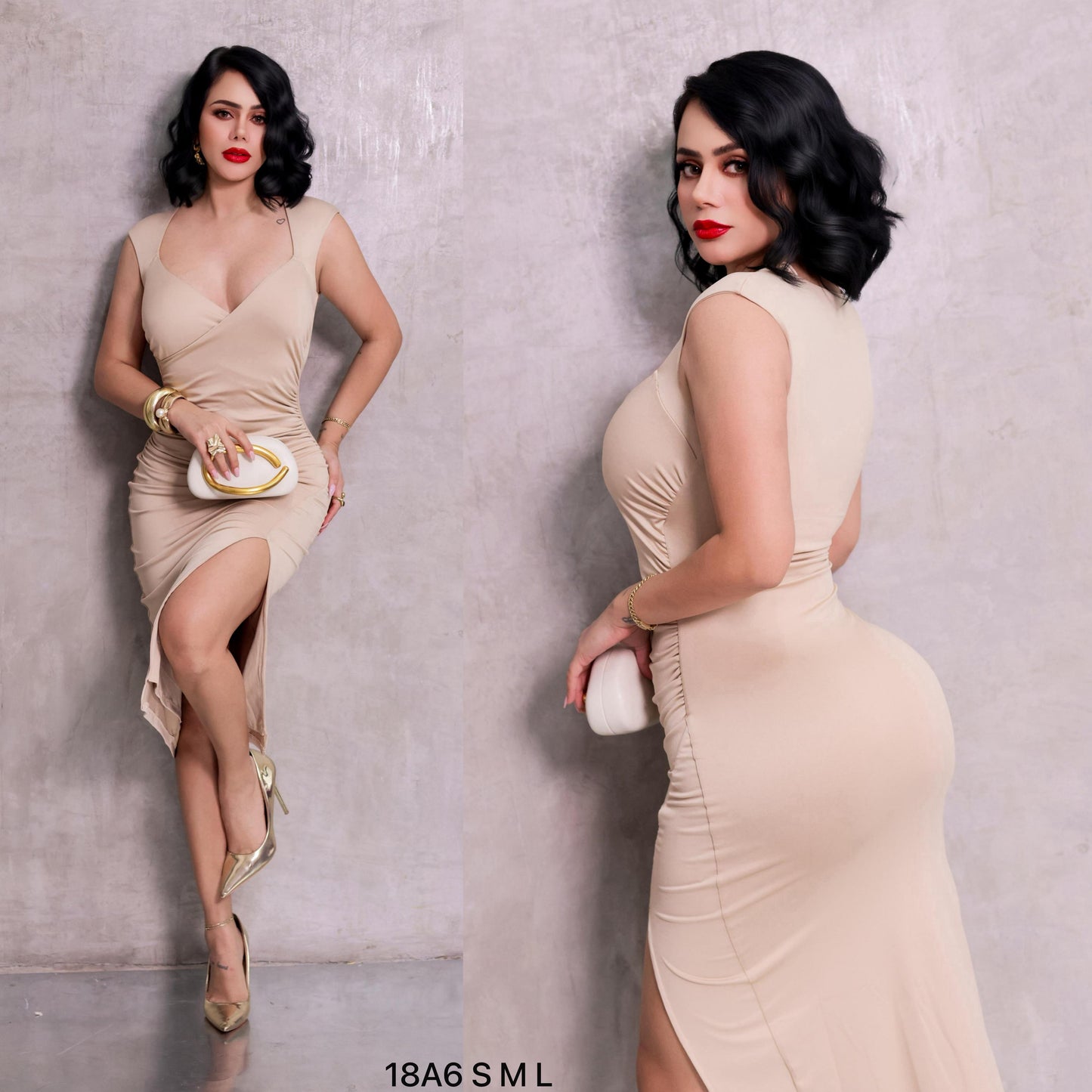 Vestido abertura pierna