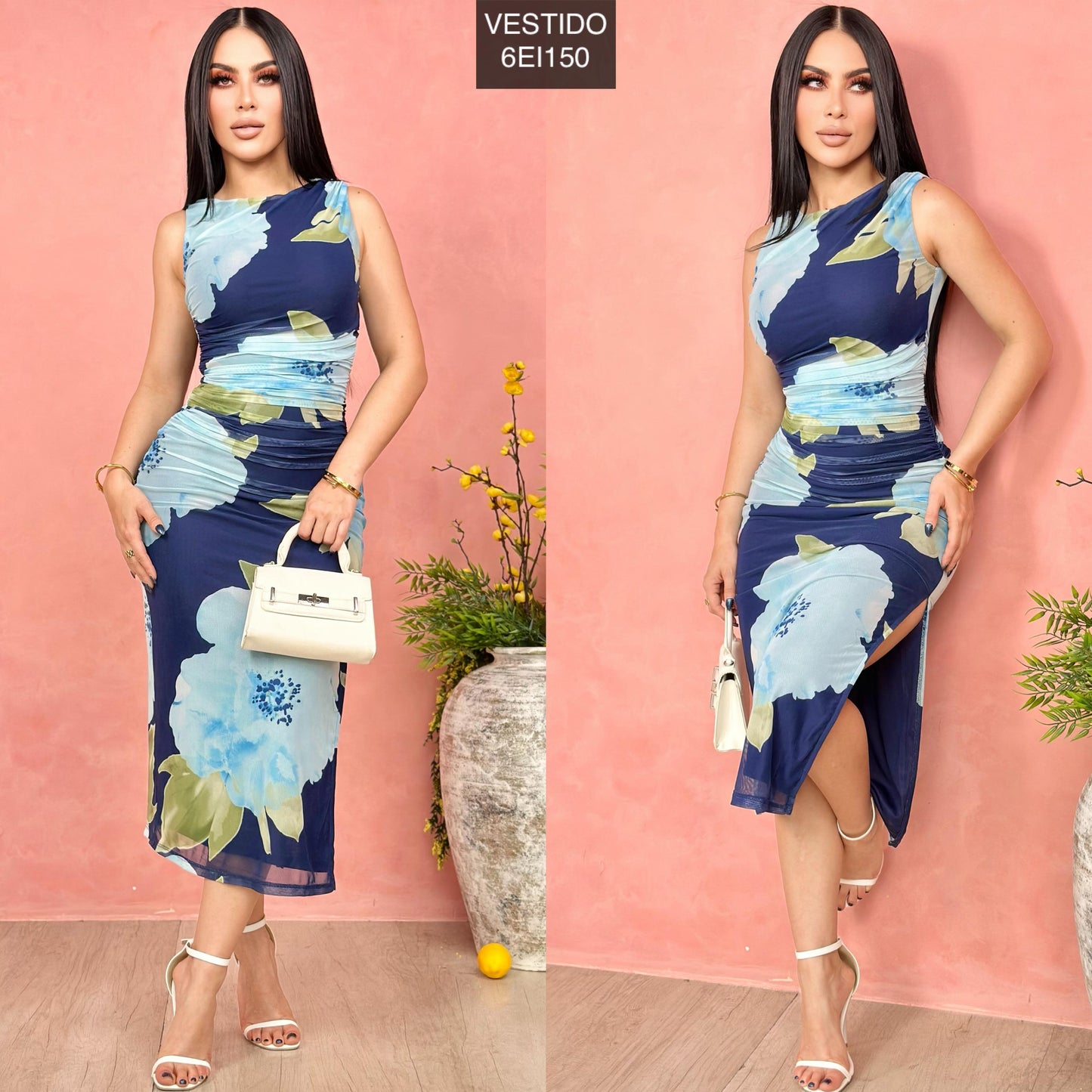 Vestido plisado Nava