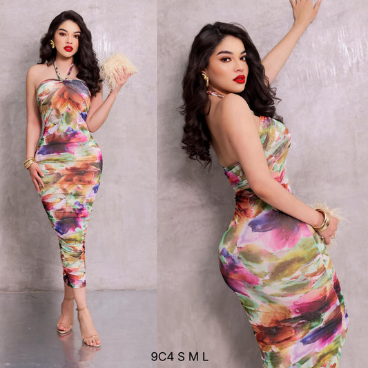 Vestido colores mesh