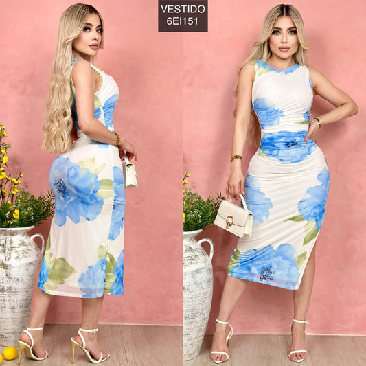 Vestido plisado Nava