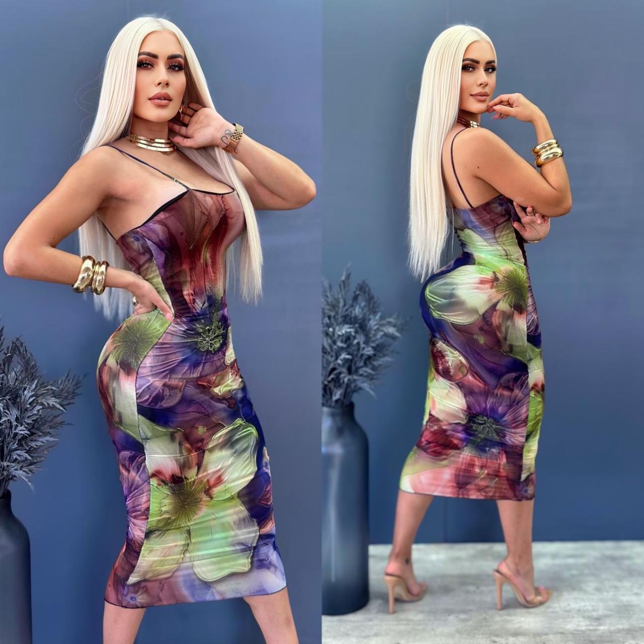 Vestido Mesh Tirantes