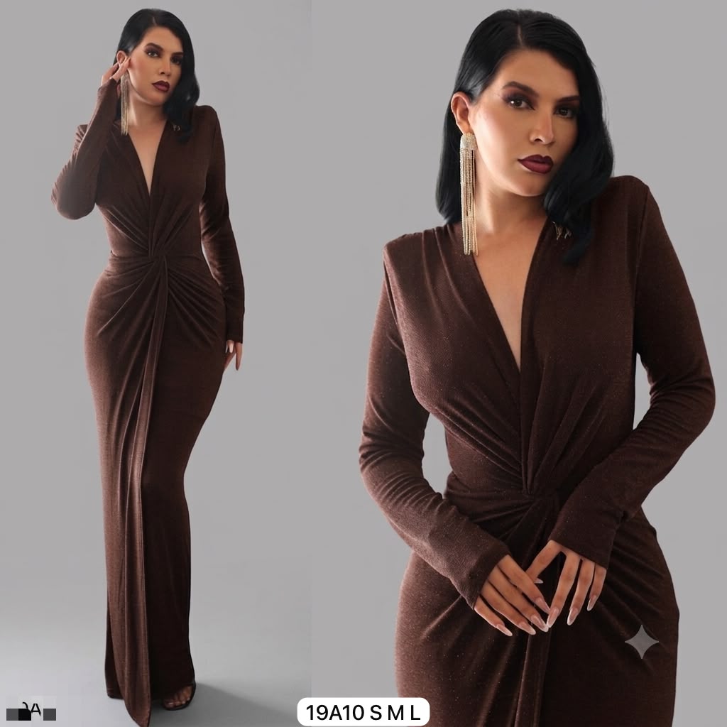 Vestido nudo cameo