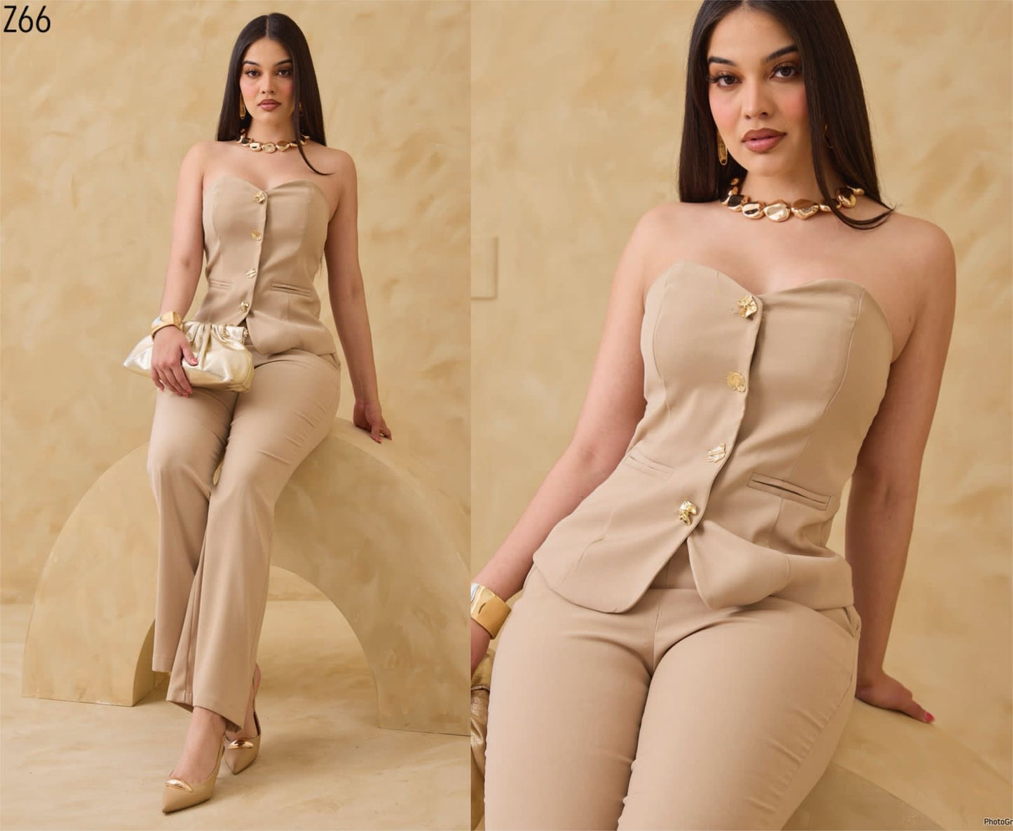 Blusa Straplee Pantalón