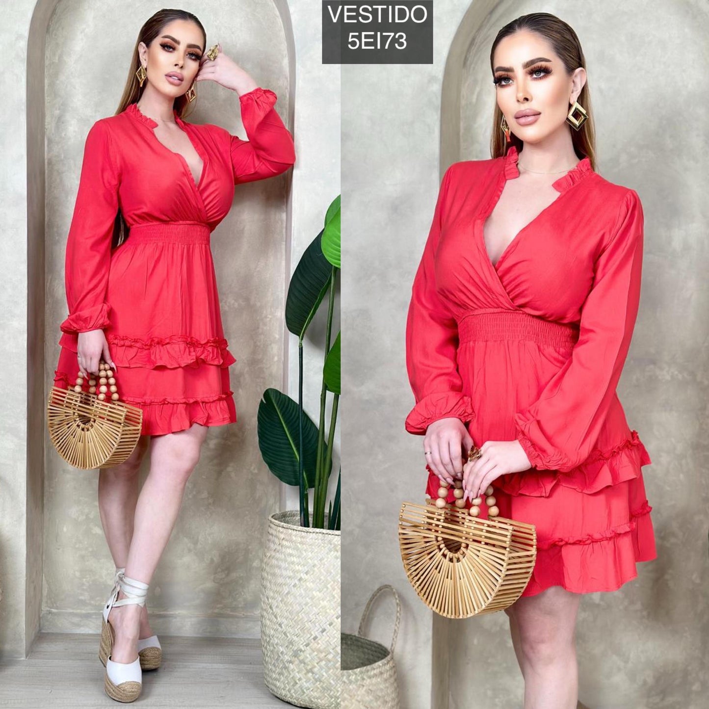 Vestido cruzado unitalla