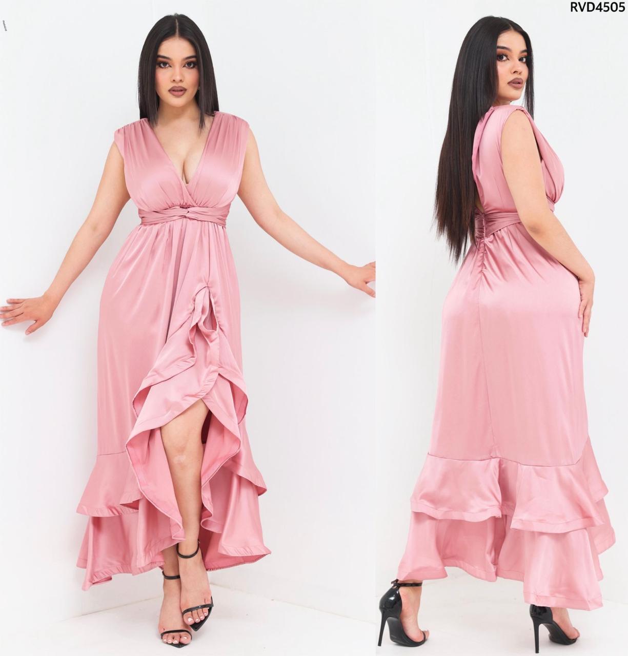 Vestido olanes satinado