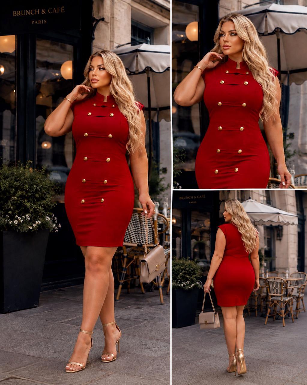 Vestido sculp Napoleón curvy