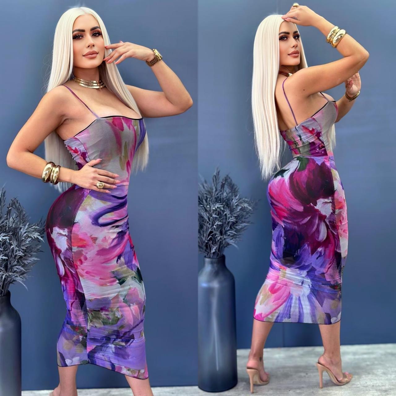 Vestido Mesh Tirantes